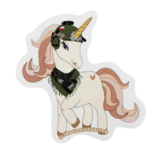 Unicorn over Fallujah Sticker