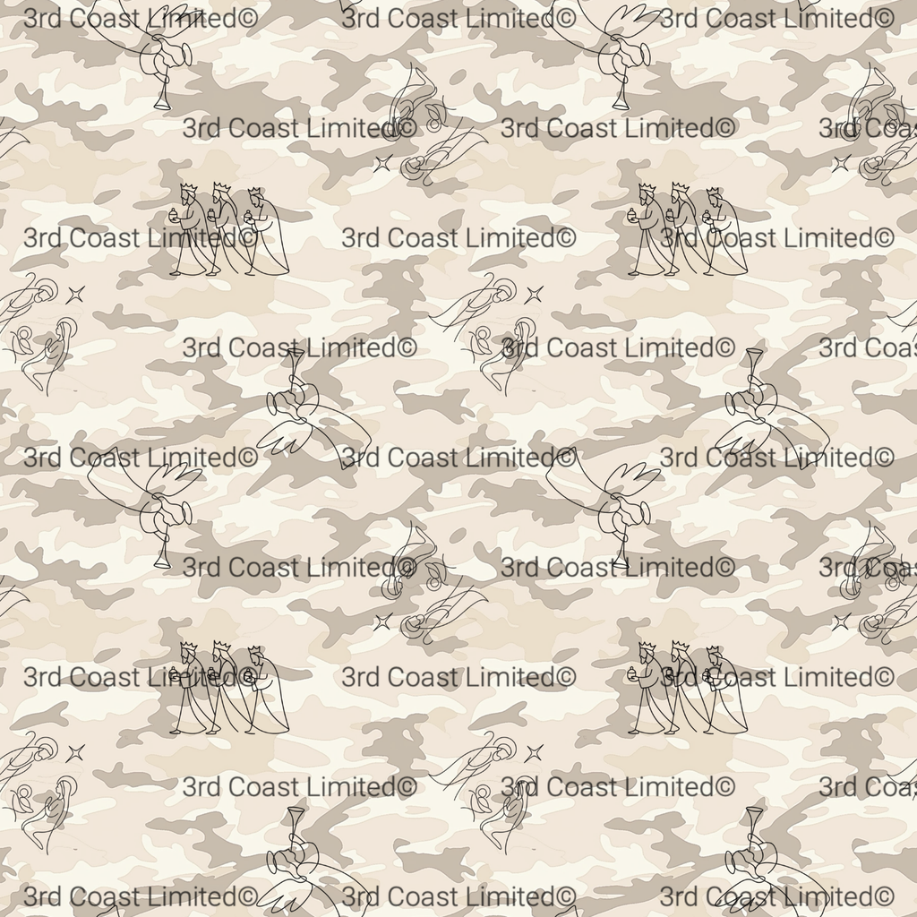 PREORDER | Sandy Camo Nativity Dog Bandana
