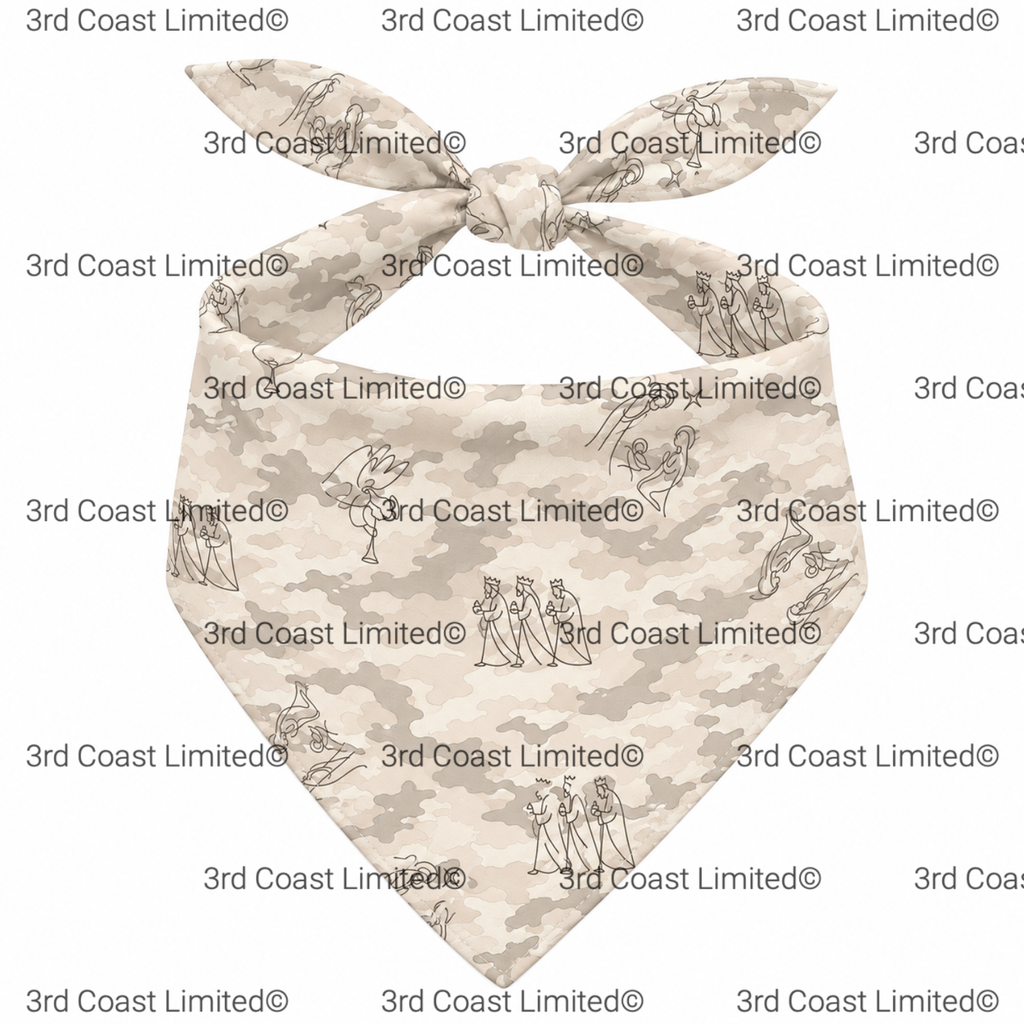 PREORDER | Sandy Camo Nativity Dog Bandana