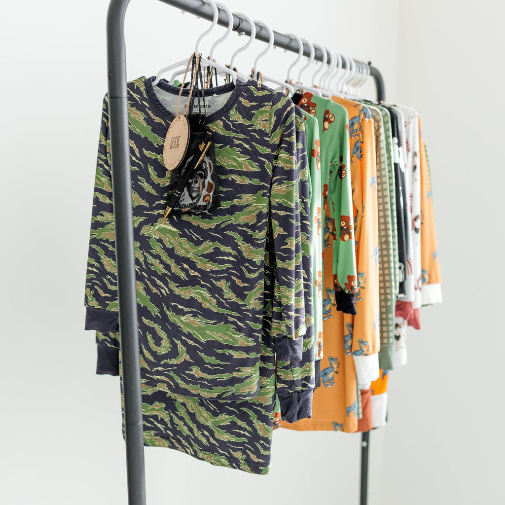 All Jammies hanging on rack